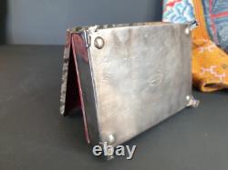 Antique Silver-Plated English Jewelry Box. Beautiful collection and display piec