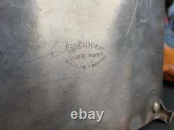 Antique Silver-Plated English Jewelry Box. Beautiful collection and display piec