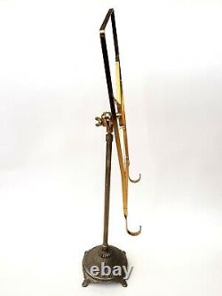 Antique-Silver Plated/Gilded Brass-Gimbal Telescopic Sheet Music Stand-c1905