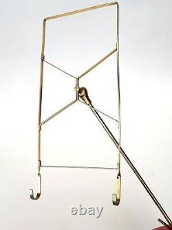 Antique-Silver Plated/Gilded Brass-Gimbal Telescopic Sheet Music Stand-c1905