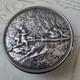 Antique Silver-Plated Metal Box with Putti, Signed A. BARRE, 1900