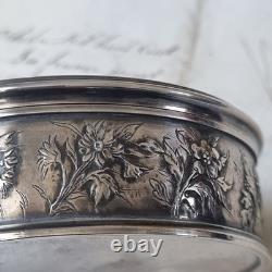Antique Silver-Plated Metal Box with Putti, Signed A. BARRE, 1900