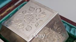 Antique Silver Plated Napkin Rings By Punshon & Son 1900s In Original Box