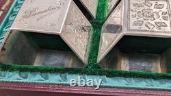 Antique Silver Plated Napkin Rings By Punshon & Son 1900s In Original Box