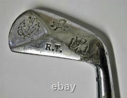 Antique Silver Plated National Symbols Of the UK Scottish Sunday Golfing Cane