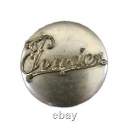 Antique Silver Plated Vanity Set Art Nouveau Mirror Brush and Powder Tin