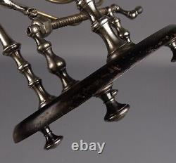 Antique Silver Plated Wine Bottle Cradle Mechanical Decanter, France c1900