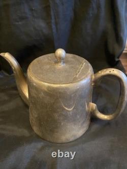 Antique Teapots 2 Silver Plated, Vintners OfSheffield And Oil Burning CampTeapot