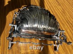 Antique Thomas Webb & Sons England Silver Plated Biscuit Barrel Victorian Rare