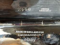 Antique Thomas Webb & Sons England Silver Plated Biscuit Barrel Victorian Rare