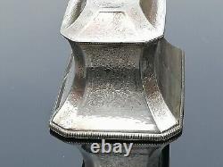 Antique Twin Section Tea Caddy Old Sheffield Silver Plate Victorian Rare