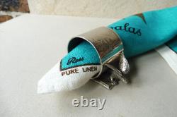 Antique Victorian Bald Eagle Meriden Rogers USA Silver Plate Napkin Ring 1860s