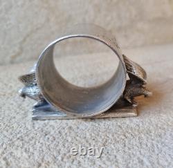 Antique Victorian Bald Eagle Meriden Rogers USA Silver Plate Napkin Ring 1860s