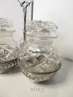 Antique Victorian Cruet Set James Deakin & Sons Sheffield, Read The Description