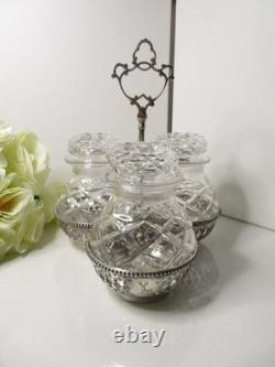 Antique Victorian Cruet Set James Deakin & Sons Sheffield, Read The Description
