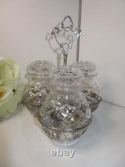 Antique Victorian Cruet Set James Deakin & Sons Sheffield, Read The Description