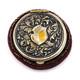 Antique Victorian Cut Steel Coin Purse Silver Plated Repousse Lid Tatting Base