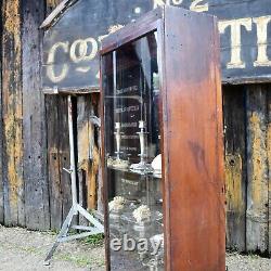 Antique Victorian Deykin & Sons Silver Plate Shop Display Cabinet Mirrored Sides