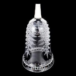 Antique Victorian Mappin Webb glass celery vase fern engraved silver plated swan