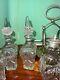 Antique Victorian Silver plate 4 pieces cruet -rare shape of bottles