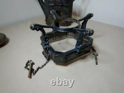 Antique Victorian Silverplated Teapot Kettle Spirit Burner Stand Shaw & Fisher