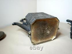 Antique Victorian Silverplated Teapot Kettle Spirit Burner Stand Shaw & Fisher