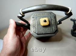 Antique Victorian Silverplated Teapot Kettle Spirit Burner Stand Shaw & Fisher
