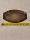 Antique Victorian Solid Silver Repousse Oval Tray Dish Floral Star 198g Tested