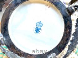 Antique Victorian Taylor Tunnicliffe Vase With Silver Plated Sorley Glasgow Base