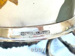 Antique Victorian Taylor Tunnicliffe Vase With Silver Plated Sorley Glasgow Base