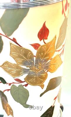 Antique Victorian Taylor Tunnicliffe Vase With Silver Plated Sorley Glasgow Base