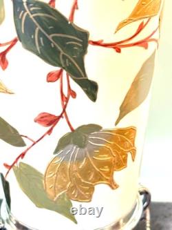 Antique Victorian Taylor Tunnicliffe Vase With Silver Plated Sorley Glasgow Base