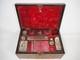 Antique Victorian Vanity Box Complete With Silver Plate Glass Bottles For Repair