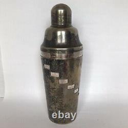 Antique Vintage 1930 Napier Dial-A-Drink Silver Plated Cocktail Shaker Bar Gift