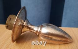 Antique Vintage Dragon Glass Bottle Decanter Brass Copper Overlay Silver Plating