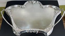 Antique WMF Silver Plated Large Tray, Jugendstil, (1884-1914), L 72cm/28.34