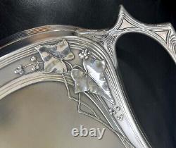 Antique WMF Silver Plated Large Tray, Jugendstil, (1884-1914), L 72cm/28.34