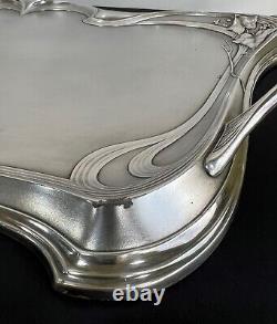 Antique WMF Silver Plated Large Tray, Jugendstil, (1884-1914), L 72cm/28.34