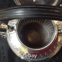 Antique Walker & Hall Sheffield EPNS Silver Plate Spirit Kettle, Original Stand