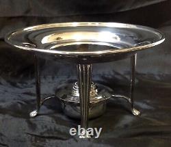 Antique Walker & Hall Sheffield EPNS Silver Plate Spirit Kettle, Original Stand