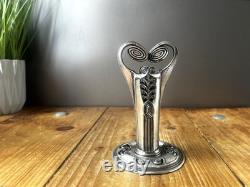Antique Wmf Orivit 3825 Jugendstil Nouveau Secessionist Silver Plated Spill Vase