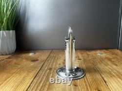 Antique Wmf Orivit 3825 Jugendstil Nouveau Secessionist Silver Plated Spill Vase