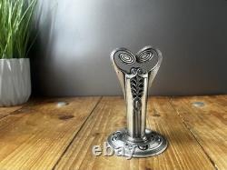 Antique Wmf Orivit 3825 Jugendstil Nouveau Secessionist Silver Plated Spill Vase