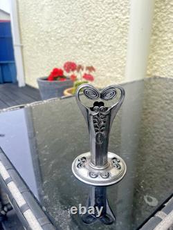 Antique Wmf Orivit 3825 Jugendstil Nouveau Secessionist Silver Plated Spill Vase