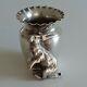 Antique bunny / rabbit WMF Silver Plated toothpick holder