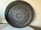 Antique engraved silver on copper wall hanging / tray 19 diameter