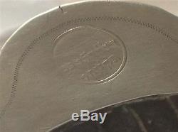 Antique silver Judaica original charity plate bowl Pressburg 18th 1777 (m352)