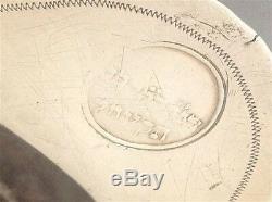 Antique silver Judaica original charity plate bowl Pressburg 18th 1777 (m352)