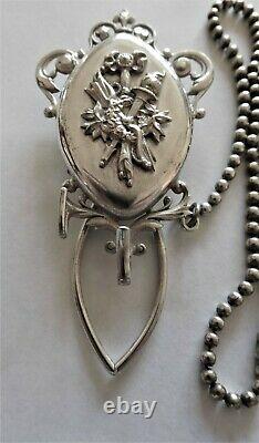 Antique silver plate Chatelaine c 1880 Europe