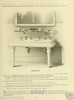 Antique vtg Victorian Nickel plate Brass bar TOWEL BASKET JLMott bath barbershop